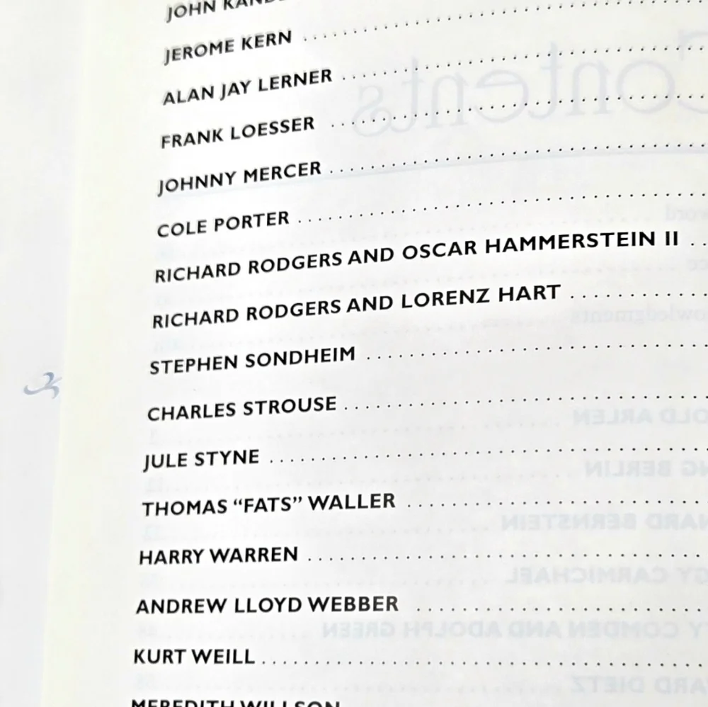 Geniuses Of America Music Theatre Coffee Table Book.